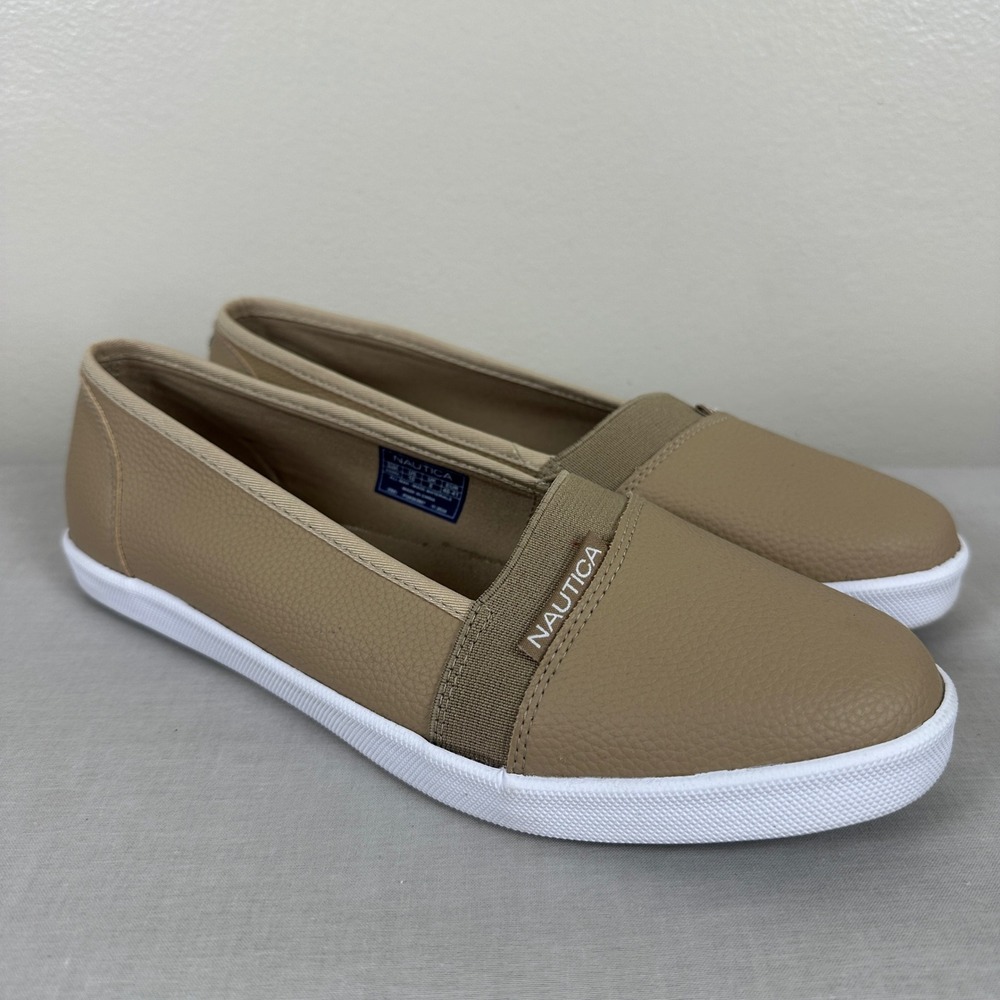 Nautica Women's Slip-On Casual Sneakers in Tan